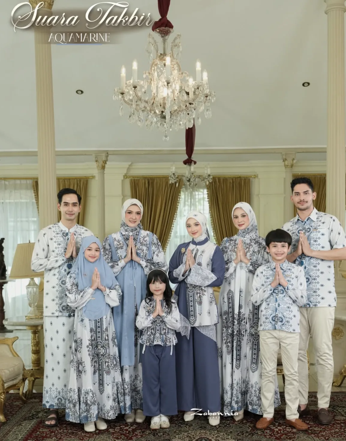 Koleksi family style warna aquamarine
